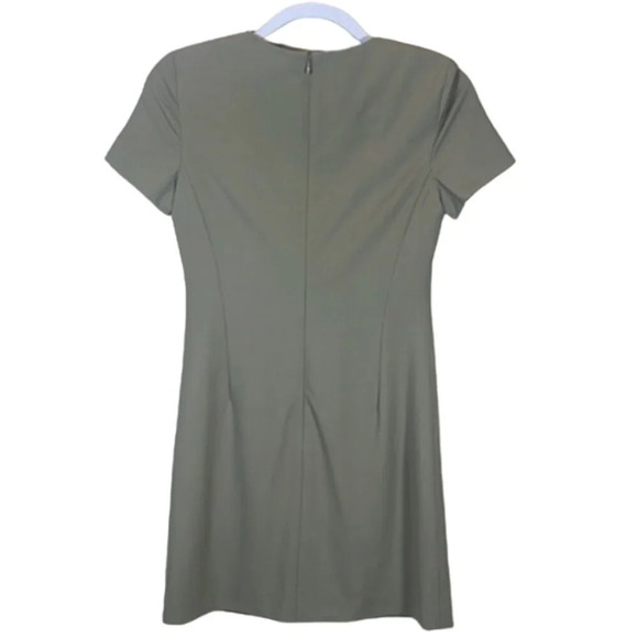 Theory JATINN Traceable wool dress in soft sage size 0 - Picture 2 of 4